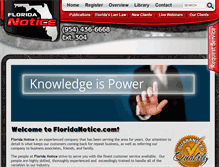 Tablet Screenshot of floridanotice.com